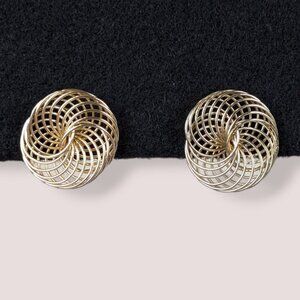 (2/$20) Vintage Round Wire Spiral Earrings